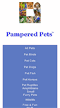 Mobile Screenshot of pamper-pets.com